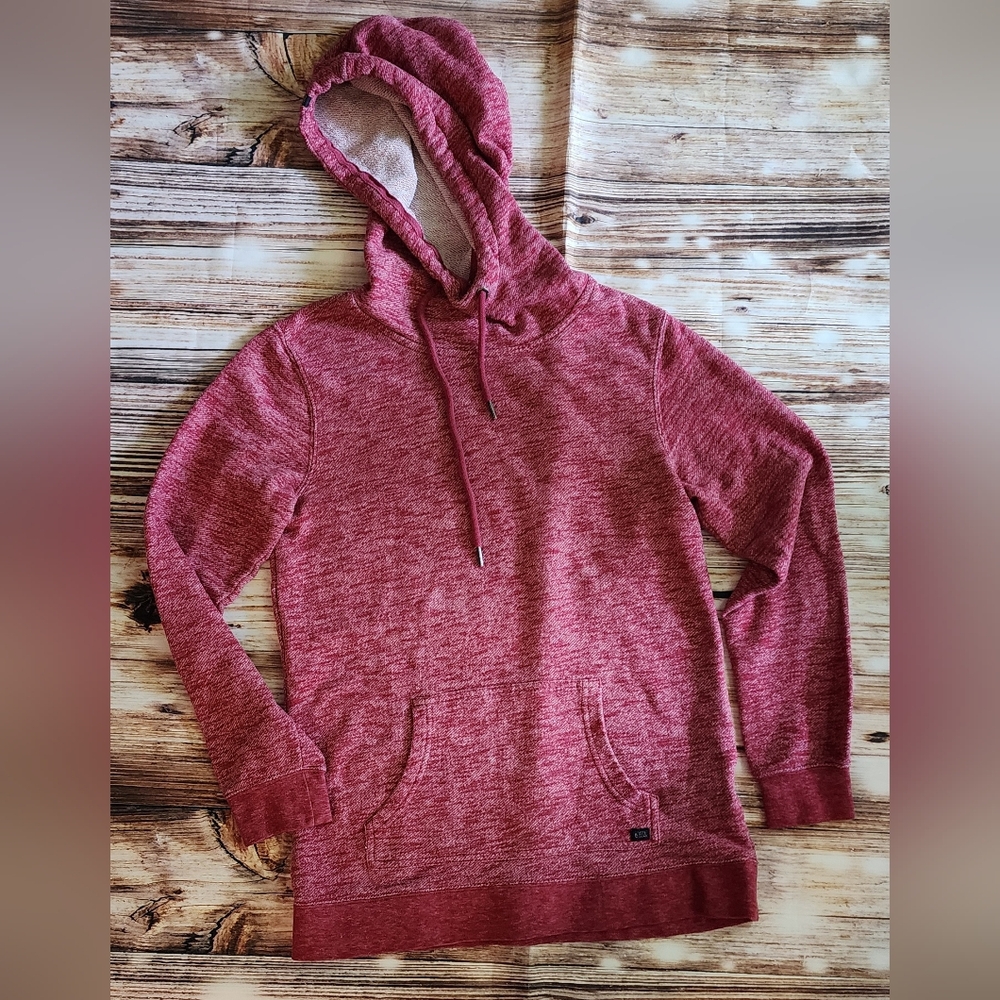 Volcom Red Heathered Knit Hoodie